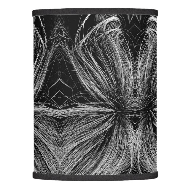 Black And White Swirl Lamp Shade (Front)