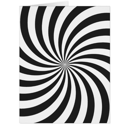 Black and White Swirl Pattern Cards (Front)