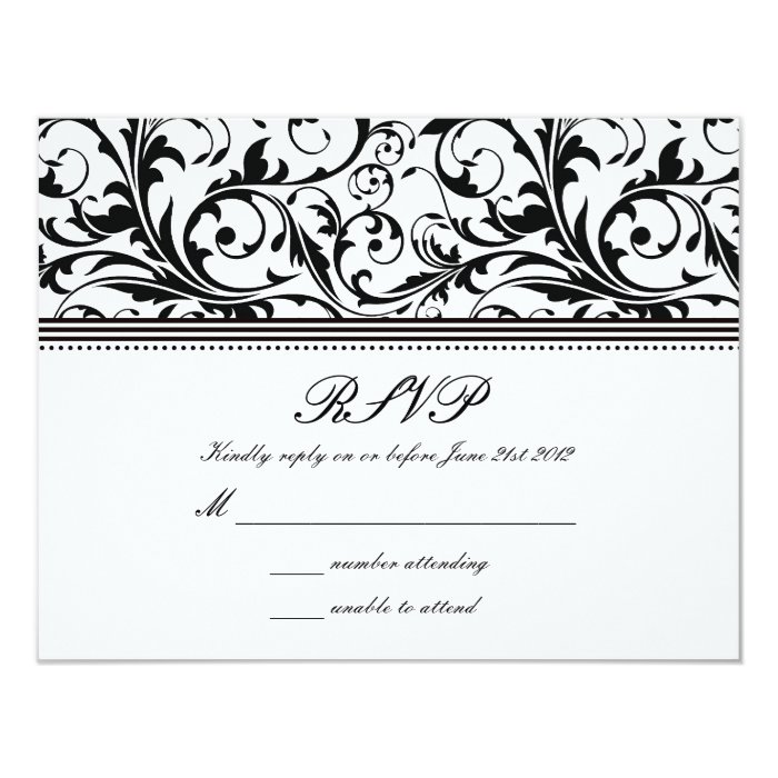black and white wedding cards