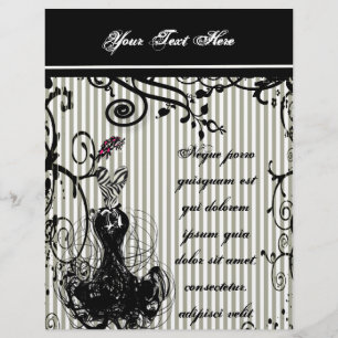 Black and White Swirled Striped Flyer
