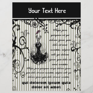 Black and White Swirled Striped Flyer