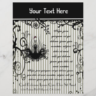 Black and White Swirled Striped Flyer