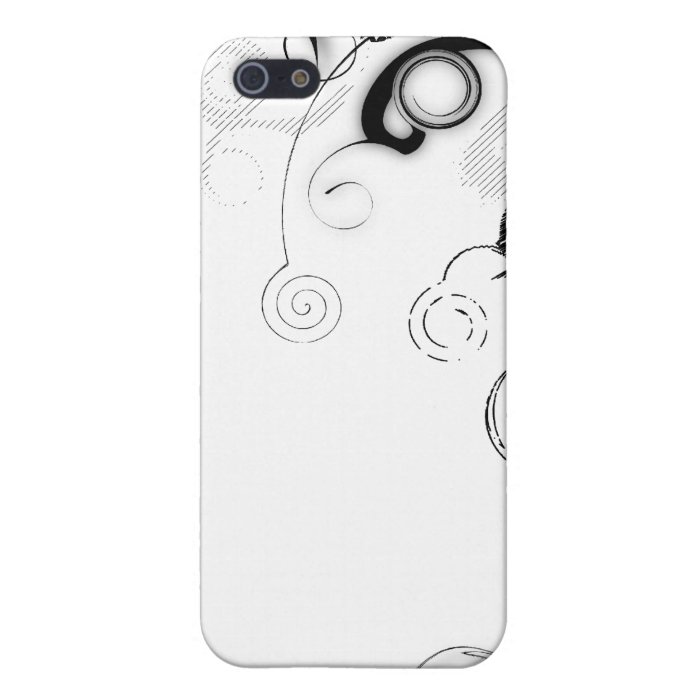 Black And White Swirls And Twirls Case For iPhone 5