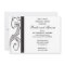 Black and White Swirls Wedding Rehearsal Dinner