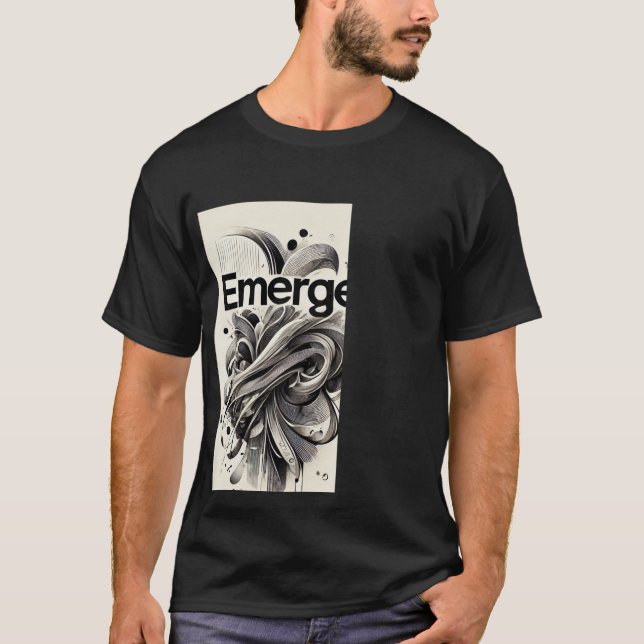black and white t-shirt (Front)