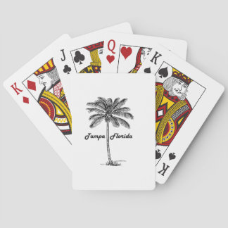 Black and White Tampa & Palm design Poker Cards