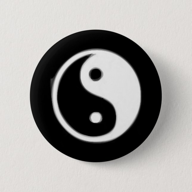 Black  and white Taojitu Button (Front)