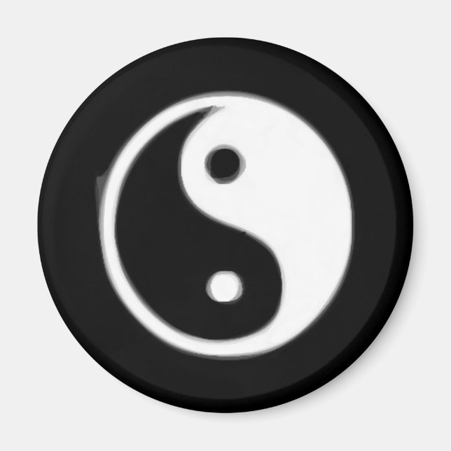 Black  and white Taojitu Magnet (Front)