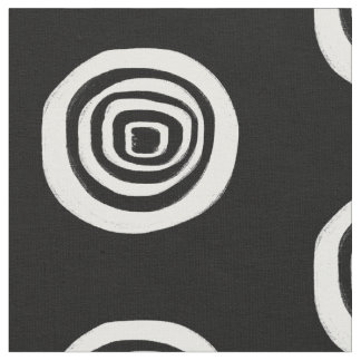 Black and White Target Fabric