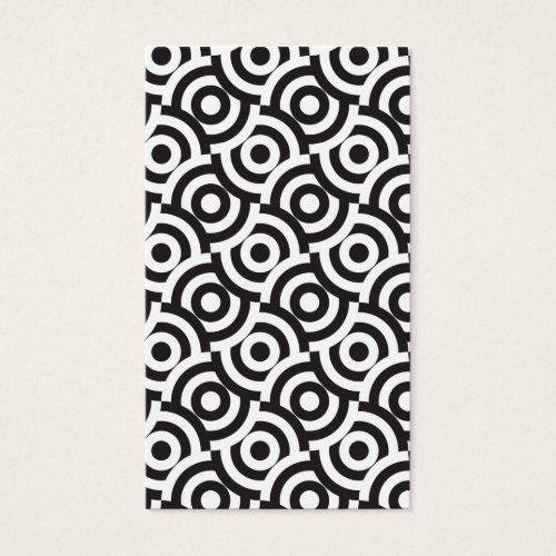 Black and white targets business card templates