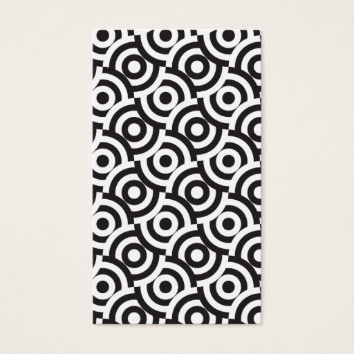 Customizable Black and white targets business card templates