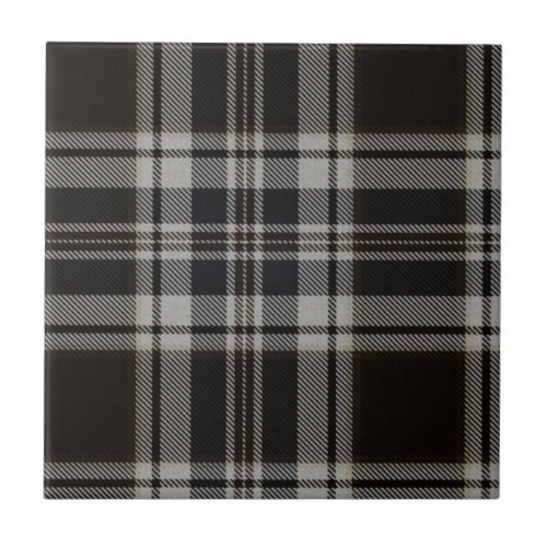 Black and White Tartan Tile