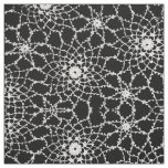 Black And White Tatted Lace Design Fabric