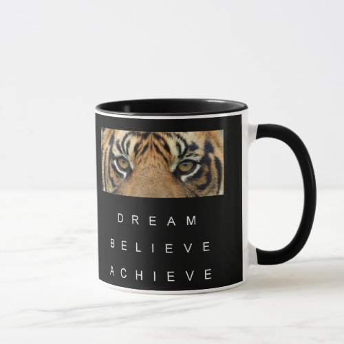 Black And White Template Motivational Quote Modern Mug
