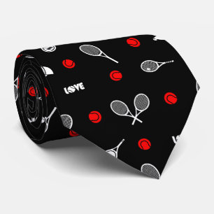  🎾black and white tennis🎾 neck tie