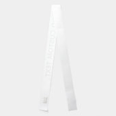 Black and White Text - Handwriting Font Basic Sash (Back)