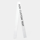 Black and White Text - Handwriting Font Basic Sash (Front)