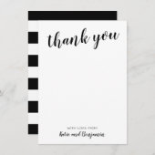 Black and White Thank You Notes | Zazzle