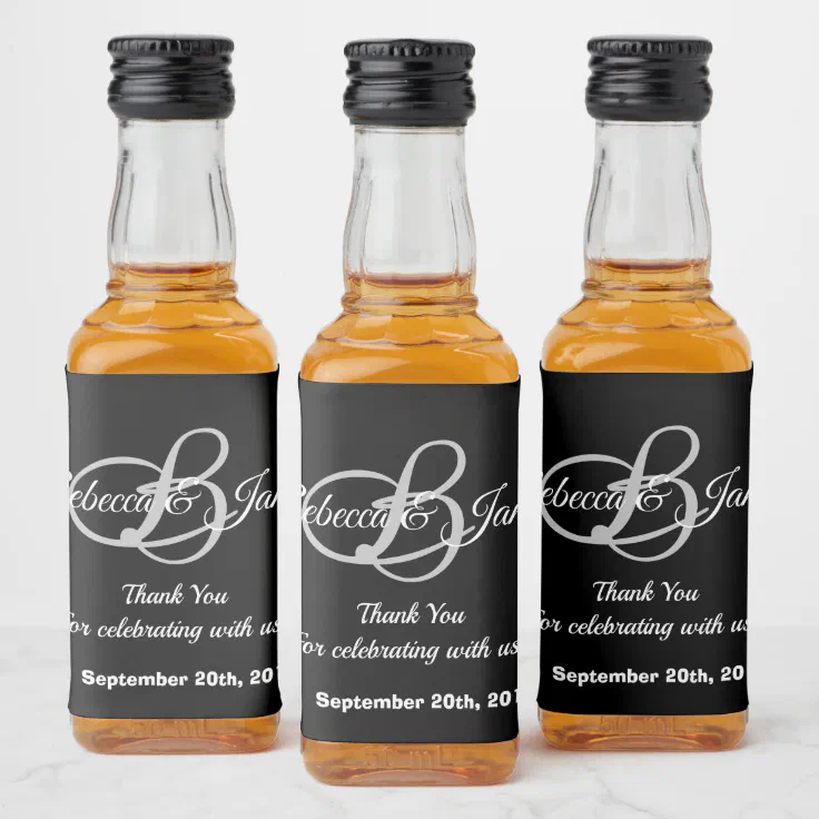 Personalised spirit bottle labels
