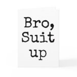 Black and White Thanks Bro Card, Groomsmen Gifts, Card Black and White Thanks Bro Card, Groomsmen Gifts, Card