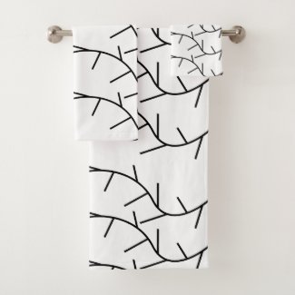 Black and White Thorn Pattern