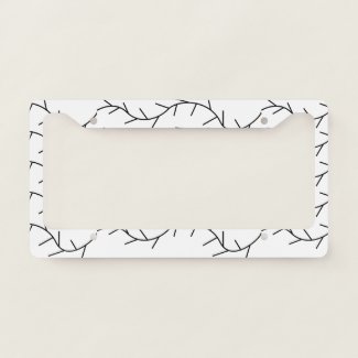Black and White Thorn Pattern