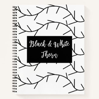 Black and White Thorn Pattern