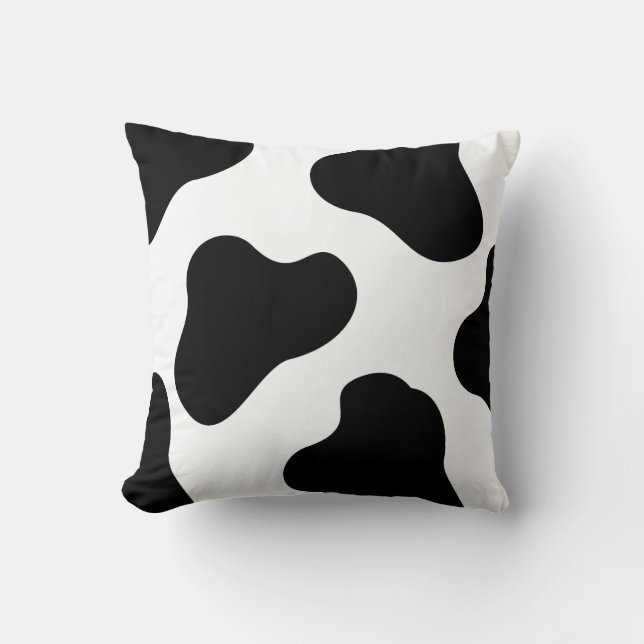 Black and White Throw Pillow (Front)