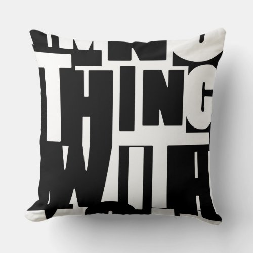 Black And White Throw Pillow