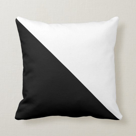 Black and White Throw Pillow Zazzle