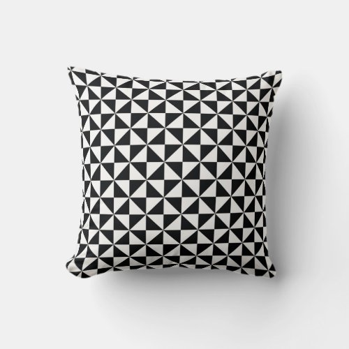 black and white Throw Pillow pattern