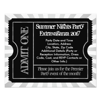 Black and White Ticket Flyers, Custom Printing Flyer
