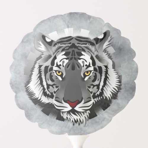 Black And White Tiger Balloon