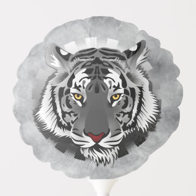 Black And White Tiger Balloon (Front)