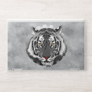 Black And White Tiger HP Laptop Skin