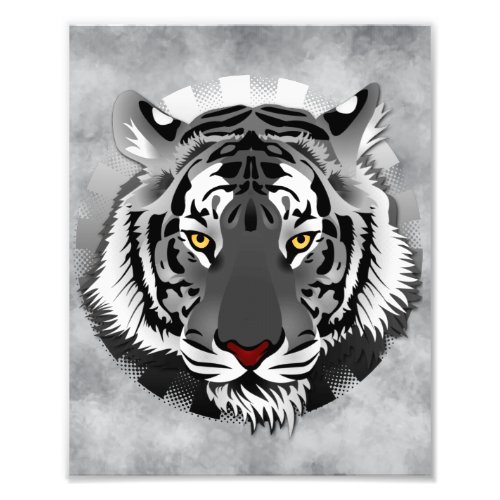 Black And White Tiger Photo Print