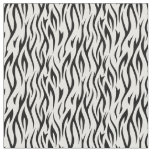 Black and White Tiger Stripes Fabric