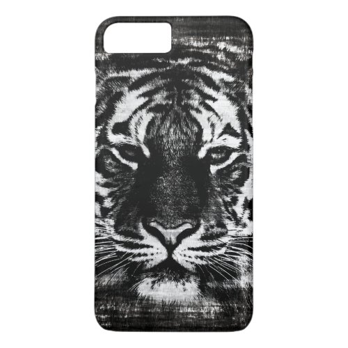 Black and White Tiger Vintage iPhone 8 Plus7 Plus Case