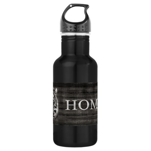 Black and White Tiger Vintage Water Bottle