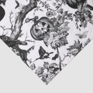 Black and White Toile Halloween  Tissue Paper