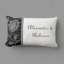 Black and White Toile Personalized Name Pillow