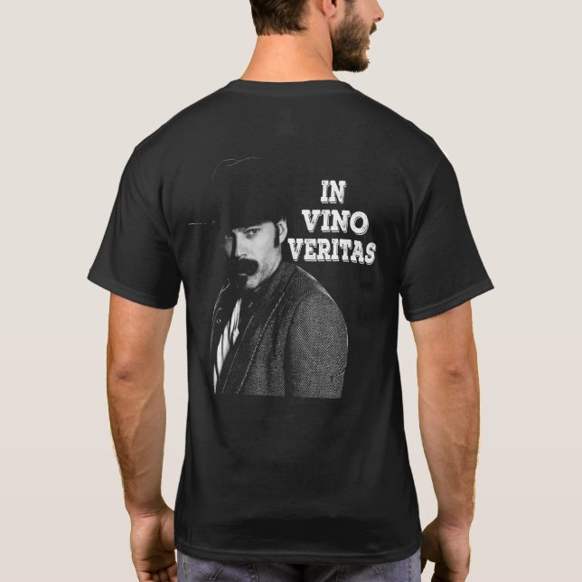 Black And White Tombstones Quotes Classics Arts Vi T-Shirt (Back)