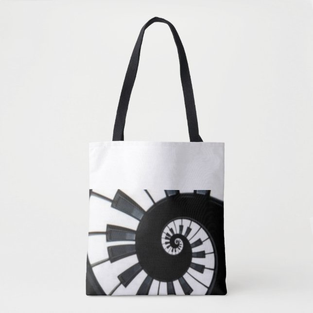 Black and white tote bag (Front)