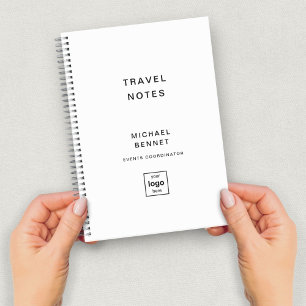 Black And White Travel Your Logo Here Notebook