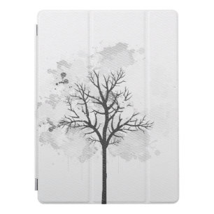 Black and white tree iPad Smart Cover