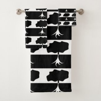 Black and White Tree Nature Pattern