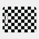 Black And White Trendy Checkered Pattern Seat Cushion at Zazzle