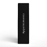 Black and white trendy hair salon binder