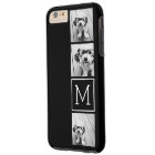 Black and White Trendy Photo Collage with Monogram