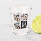 Black and White Trendy Photo Collage with Monogram